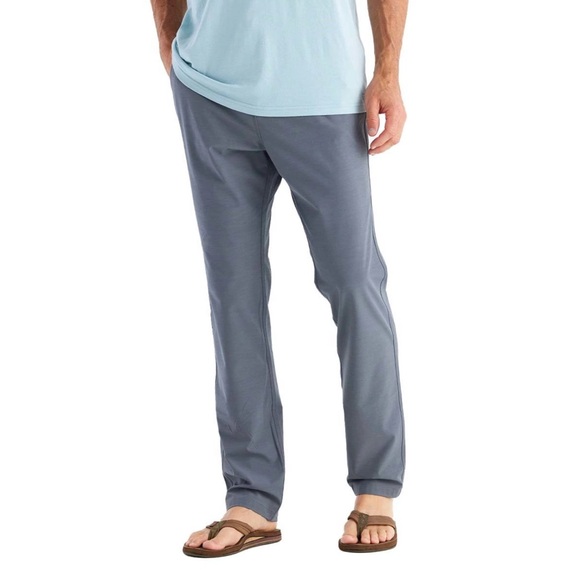 Freefly Men's Tradewind Blue Casual Pants - Picture 1 of 5